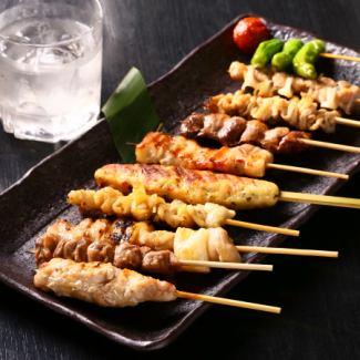 Assorted yakitori (10 pieces)