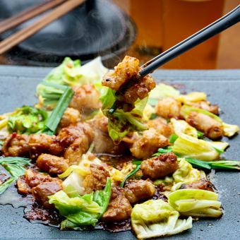 【期間限定】3時間飲み放題付「もつ焼き付き品食べ放題コース」【3570円】