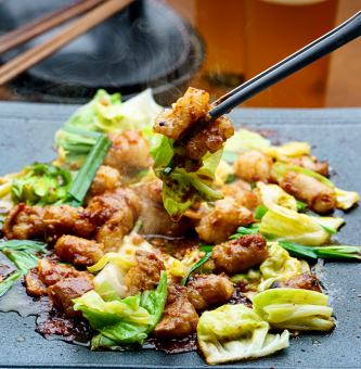 【期間限定】3時間飲み放題付「もつ焼き付き品食べ放題コース」【3570円】
