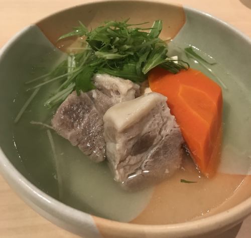 Salt soup steamed pork (lightly salty)