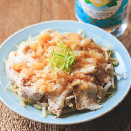 Sliced ribs with ponzu sauce