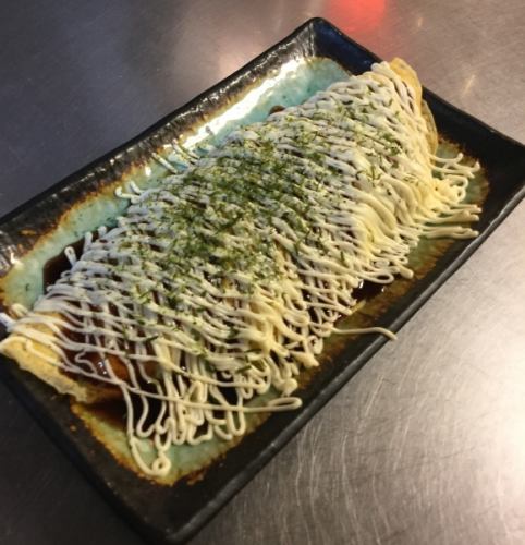 Tonpeiyaki with cheese