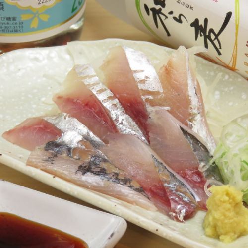 Horse mackerel sashimi