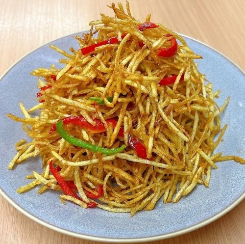 じゃがいも千切り揚げ