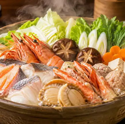【3H飲放付】贅沢海鮮ちゃんこ鍋×鮪のカマ焼きや厳選鮮魚の逸品『蓮』全8品5320円⇒4500円