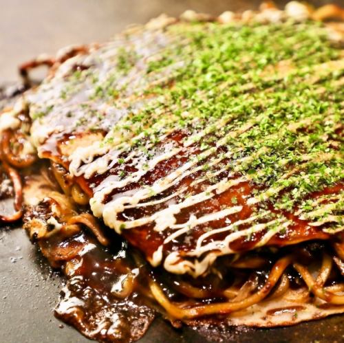 伝統の美味しいお好み焼き