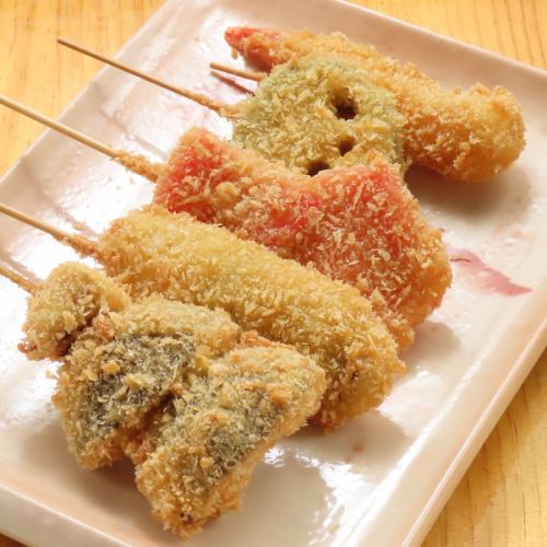 5 omakase kushikatsu