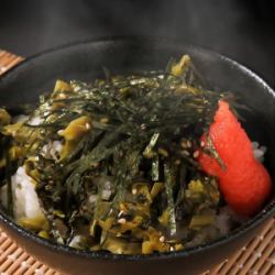 Takana mentaiko rice