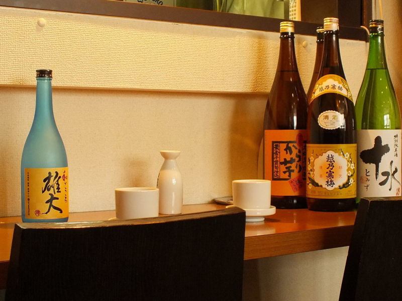 Even from one person, two people.Please spend your time with your favorite sake and cuisine.