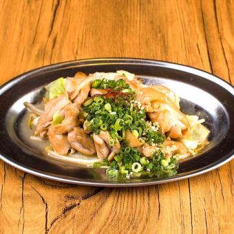 豚ポン酢炒め