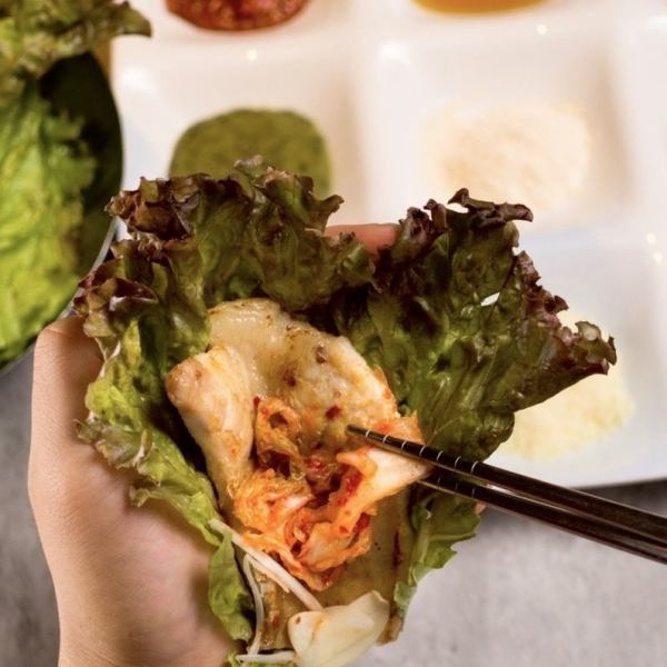 韓国料理といえば【サムギョプサル】居酒屋メニューも含む食べ飲み放題プランやランチメニューも◎