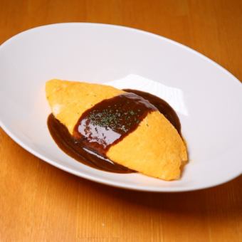 [Omelet with your choice of sauce] Mushroom demi-glace sauce