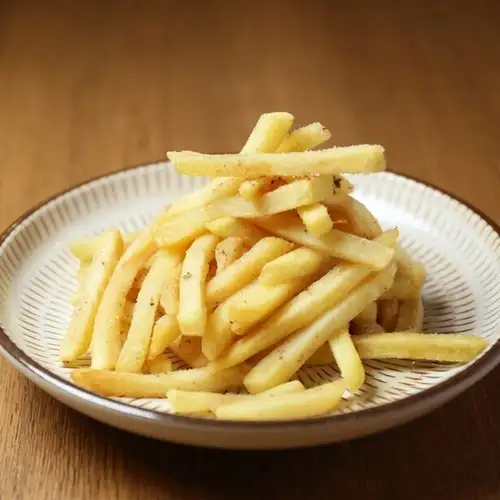 French fries with sour cream