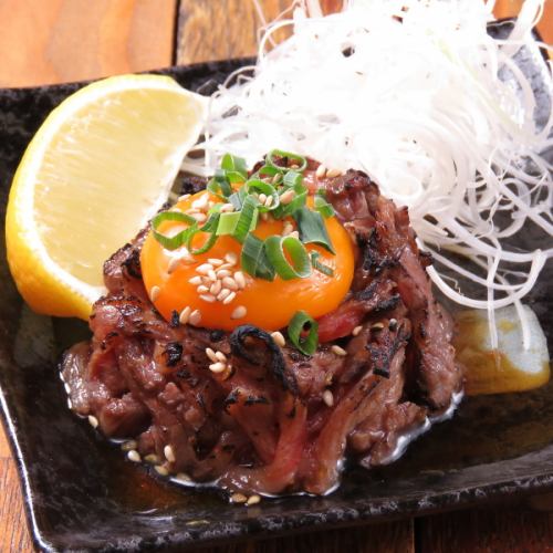 Japanese black beef grilled yukke