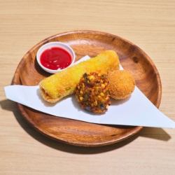 Fried food set of 3