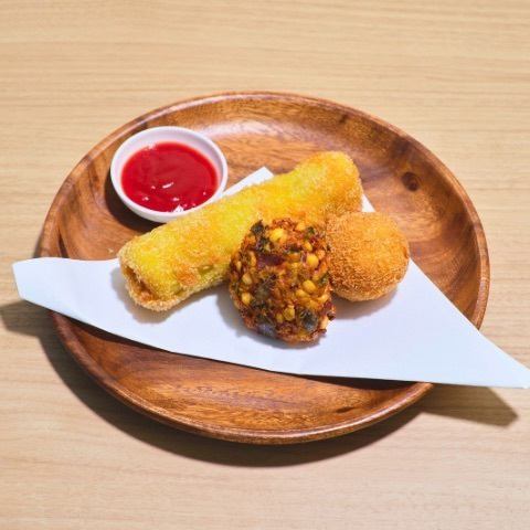 Fried food set of 3