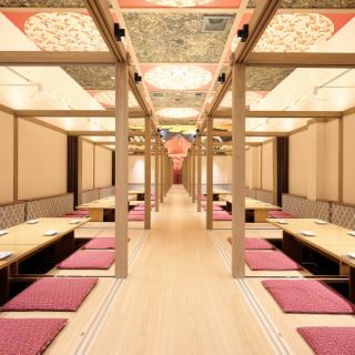 【完全個室】《40～60名様》会社宴会や歓送迎会など大人数様でのご宴会にもご利用可能な大型個室を完備しております☆落ち着きのある雰囲気は各種宴会に最適！飲み会、宴会、打ち上げなど様々なシーンにおすすめです♪美味しいお料理と旨いお酒をご用意してお待ちしております☆