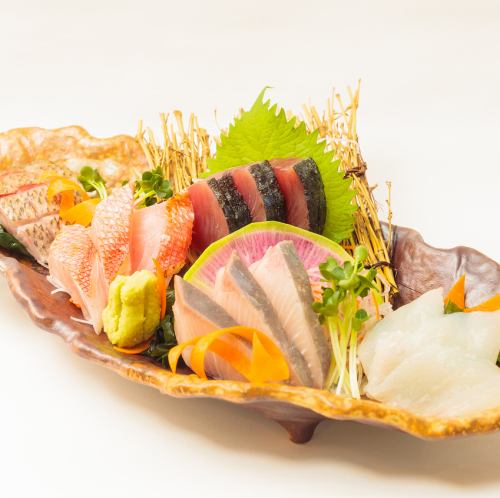 Fresh fish platter medium serving (5 types with 3 pieces)