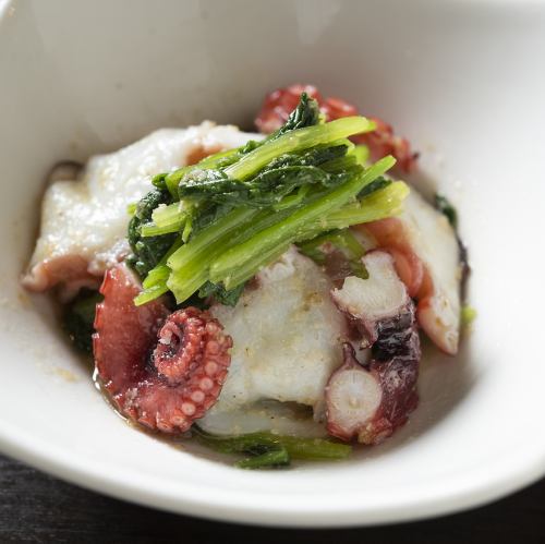 문어와 시금치 나물