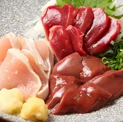 鶏刺し3種盛り