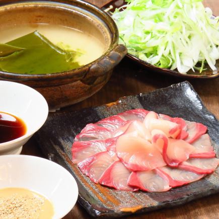 【2025忘年会コース】ぶりしゃぶ鍋と銘々盛りコース【日本酒八海山も2時間飲み放題つき】