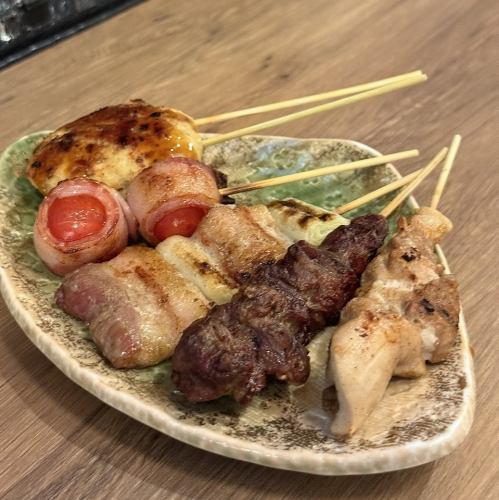 ★串焼き5本盛り合わせ