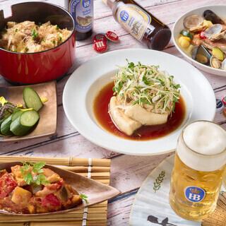 【僅限午餐】享受輕鬆的白天飲酒套餐,品嚐來自世界各地的啤酒,暢飲35種啤酒,包括一種海外生啤