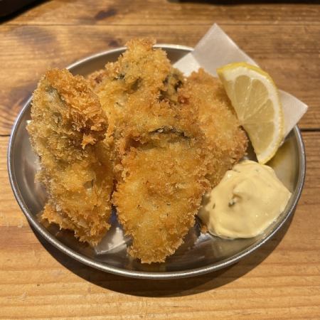 5 fried oysters