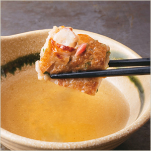 2.だしにつけて明石焼風で楽しむ