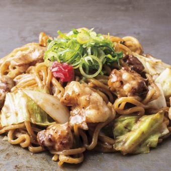 味噌だれ上ホルモン焼そば