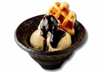 チョコワッフルサンデー