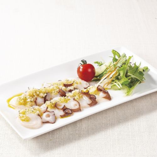 Raw Octopus Carpaccio with Sichuan Pepper Sauce