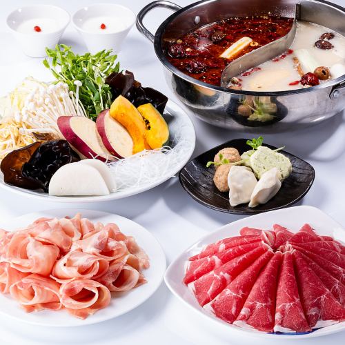 Excellent hotpot course from 3,980 yen (tax included)