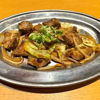 ハラミスタミナ炒め