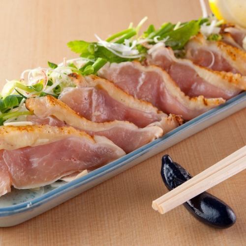 媛っこ地鶏!むねのタタキ