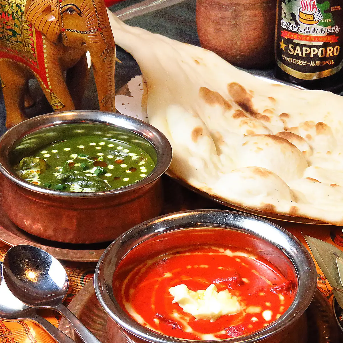 Enjoy unlimited refills of freshly baked naan and authentic curry at a great price for lunch!