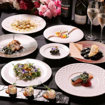 『メリーコース』2h飲み放題付◇茶美豚の低温ロースト等全9品◇月～金限定◇6600円◇中央席限定