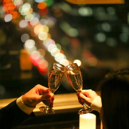 We offer a wide variety of drinks including wine and cocktails.