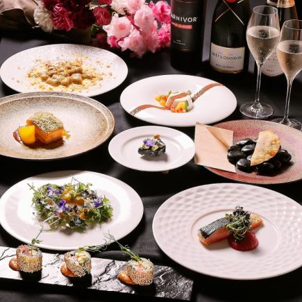 包含祝酒、水疗护理和2小时畅饮。共9道菜,包括咸五花肉。<Merveille> 仅限周一至周五。5,900日元。仅限中心座位。*1月4日起