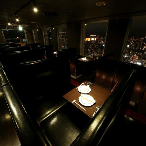 【중앙 소파석】전석에서 야경을 보실 수 있습니다☆