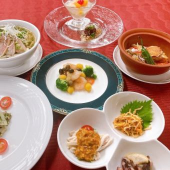 [October Lunch Course] 6 dishes total, 3,850 yen per person (tax included)