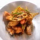 鶏肉の唐揚げ四川ピリ辛香り炒め