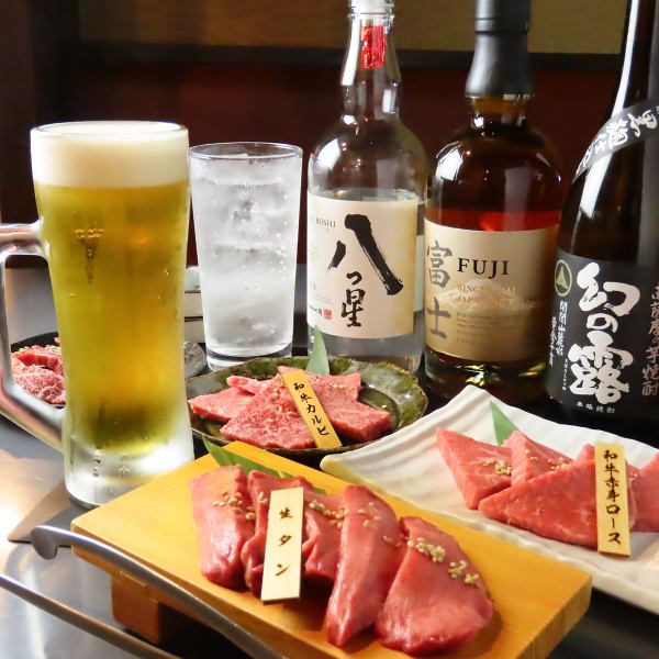【楽しめる空間◎】人数様によっては店内貸切でのご案内も可能♪80名様から案内可能となっておりますので、岡崎エリアでの団体様でのご宴会会場をお探しの方は是非お気軽にお問い合わせください♪宴会やデートにも使えるテーブル席も多数ございますのでゆっくりと本格焼肉をお楽しみくださいませ♪