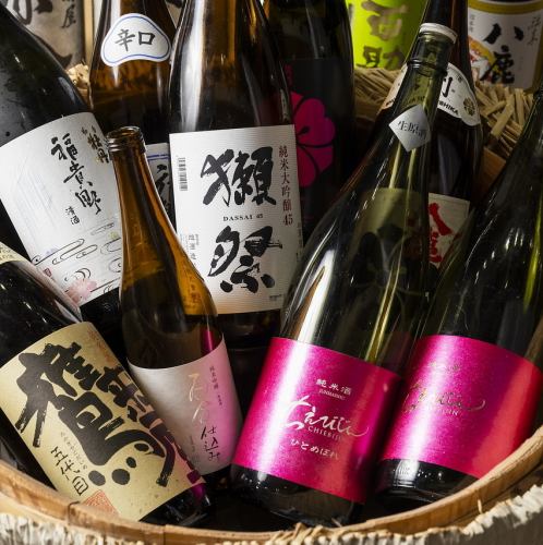 Carefully selected sake