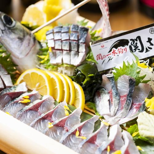 Seki mackerel whole fish sashimi