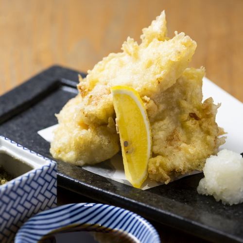 Bungo chicken tempura with kabosu and ponzu sauce