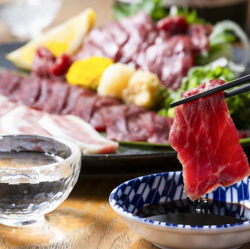Assorted horse meat delivered directly from Kumamoto