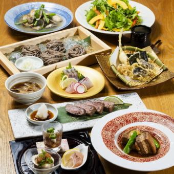 Sashimi, horse sashimi, wagyu beef and 12 other dishes + all-you-can-drink [Banri Course] 7,000 yen