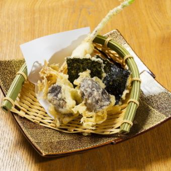 Oita seasonal vegetable tempura
