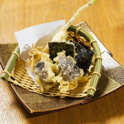 Oita seasonal vegetable tempura